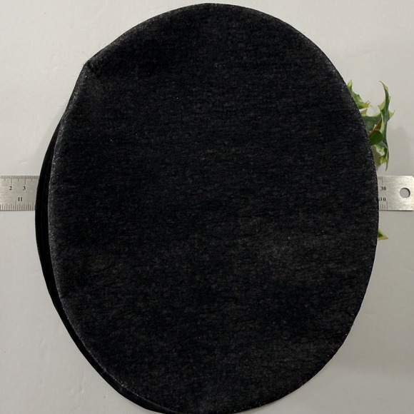 Christmas Vintage Top Hat Steampunk Decorative Black Felt Burlap Holly Red Bird - Picture 10 of 12